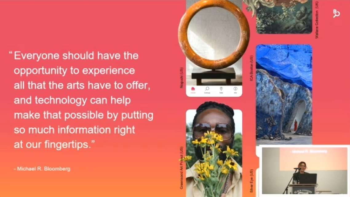 amrooney23's tweet image. Interesting learning about the Bloomberg Connect free customisable digital guide app. Accessibility has been well thought out and in-built into the framework design. How can we use this to open doors for people who may not visit a physical site? #AIMConference2024 @Aimuseums
