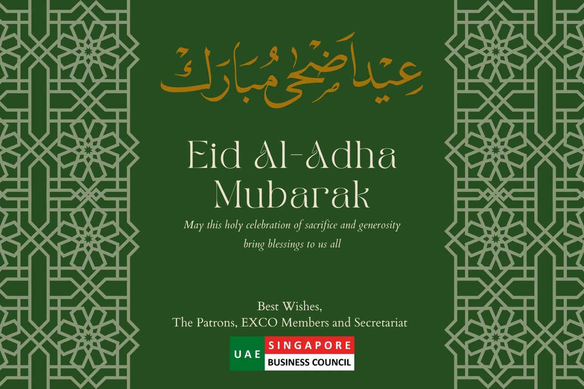 Happy Eid Al Adha in advance to all our Muslim followers! 🕌🐐🌙✨

#eidaladha #eid2024 #UAE #Singapore