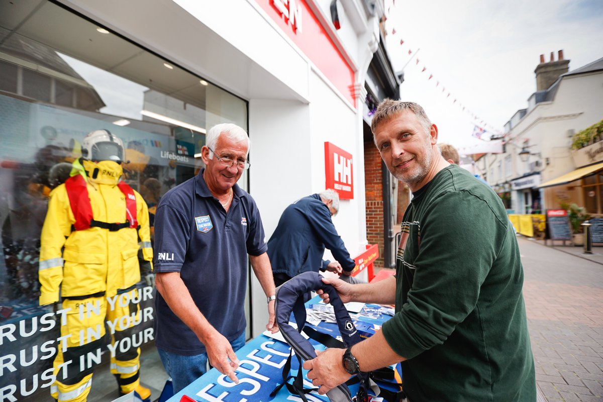 <a href="/HellyHansen/">Helly Hansen</a> Lifejacket Clinic will be outside the store in Cowes today from 15:00 to 18:00, bring your lifejacket down and get it checked by the local <a href="/RNLI/">RNLI</a> team.

#raceforall #roundtheisland <a href="/ISC_Cowes/">Island Sailing Club</a> <a href="/CowesRNLI/">Cowes RNLI Lifeboat Station</a>