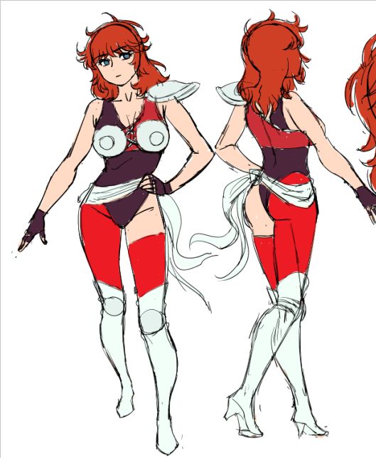 ついでに今日作った魔鈴さんの設定画
原作とは脚まわりを少々変えたが、これは嗜好 