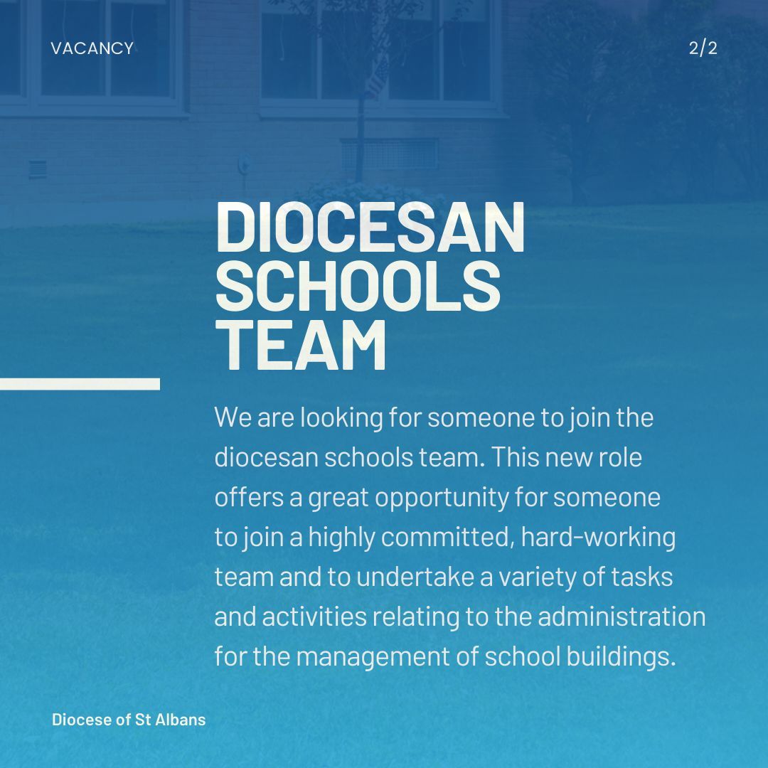 diostalbans's tweet photo. 🌟 Join Our Team! 🌟

Are you someone with strong administrative and communication skills? We're looking for someone to join our schools team part time, providing administration for the management of school buildings 🏫

Check out the Job Pack: https://t.co/KePUvhS8Nc 👀 https://t.co/fs0xC7eYZ3