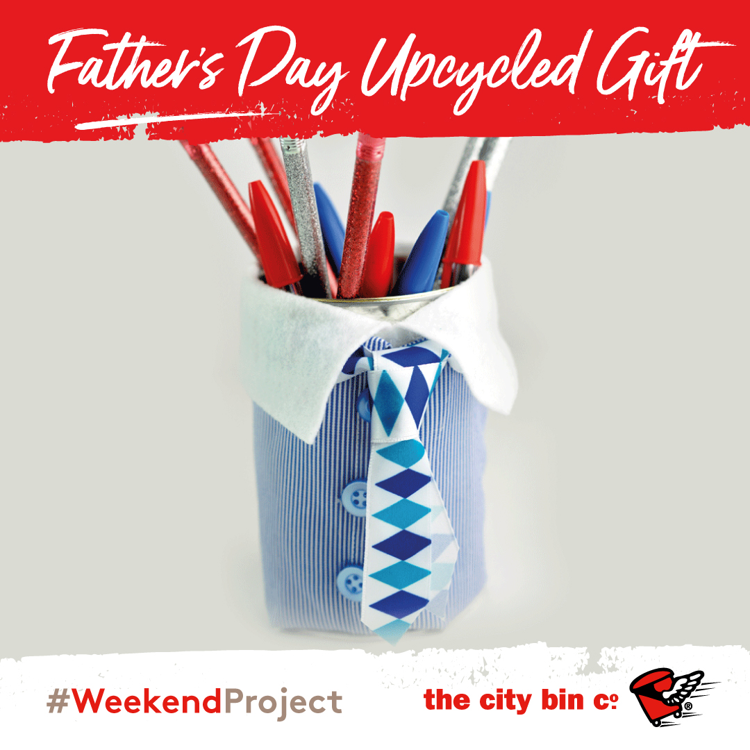 This Sunday June 16th is Father's Day 👔— so why not get creative and make this one-of-a-kind gift for that special person! All the instructions are here &gt; bit.ly/3NOUMnB (&amp; we'd love to see your creations!) #reduce #reuse #recycle