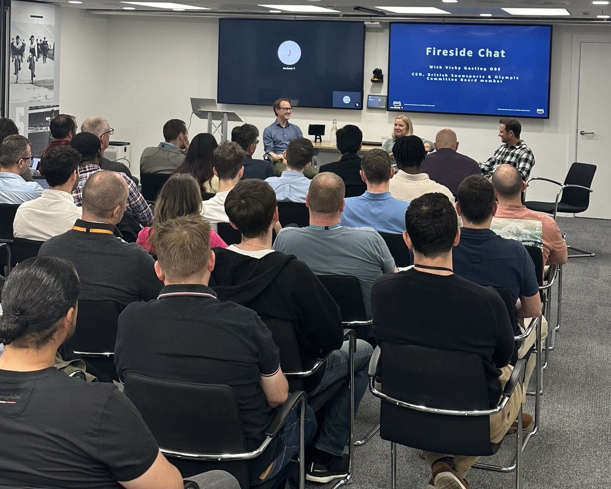 A pleasure to host <a href="/awscloud/">Amazon Web Services</a> yesterday and talk about our Olympic journey, including how to deal with high pressure moments. For me, it starts with accepting what you can’t control and adapting accordingly. The answer today might not always be the answer tomorrow.#MentalWellbeing