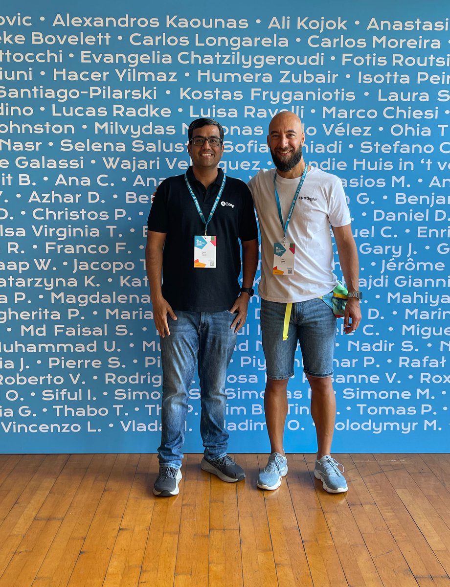 RebelCodeHQ's tweet image. Always great to see our founder @jeangalea catching up with @rahul286 from @rtCamp at #WCEU! 😁 #WordPressOG