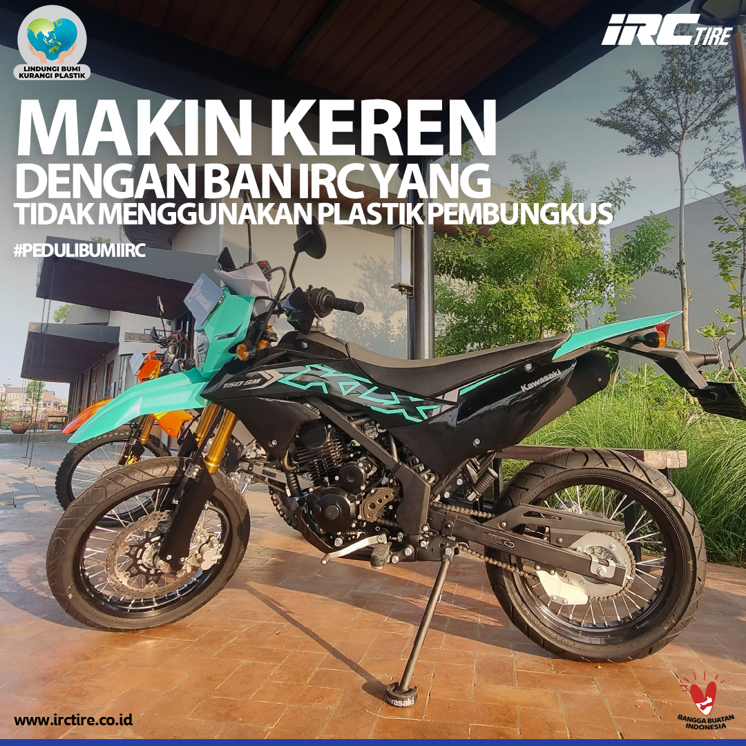 Yuk, dukung lingkungan lebih bersih dengan menggunakan ban IRC yang ramah lingkungan dan tanpa plastik pembungkus. 🌱🚴 #GoGreen #IRCTire #TanpaPlastik #BanMotor #IRCTireIndonesia #BanTubeless #BanggaBuatanIndonesia #BanMotorIndonesia