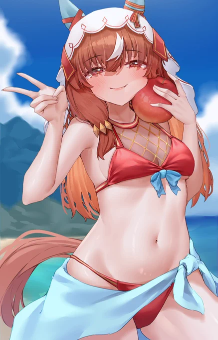 水着スティルインラブ#ウマ娘 #イラスト 