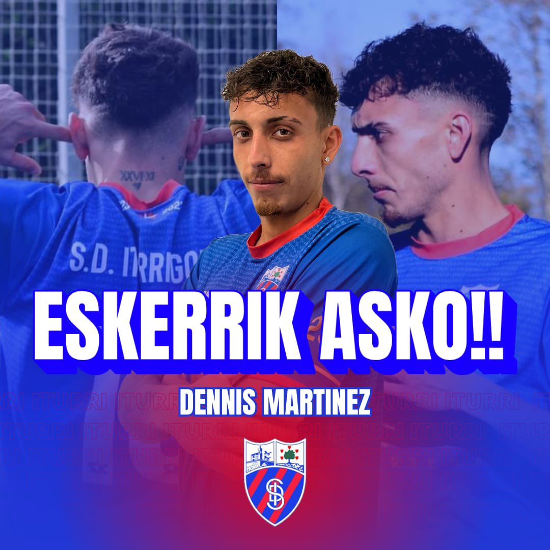 ESKERRIK ASKO DENNIS!!

Dennis Martínez no seguirá siendo parte del primer equipo de la S.D. Iturrigorri. Desde el club le queremos dar las gracias por la implicación y el trabajo realizado en esta última temporada.

Dennis se va rumbo al Naval de Reinosa, a jugar en 3 RFEF.