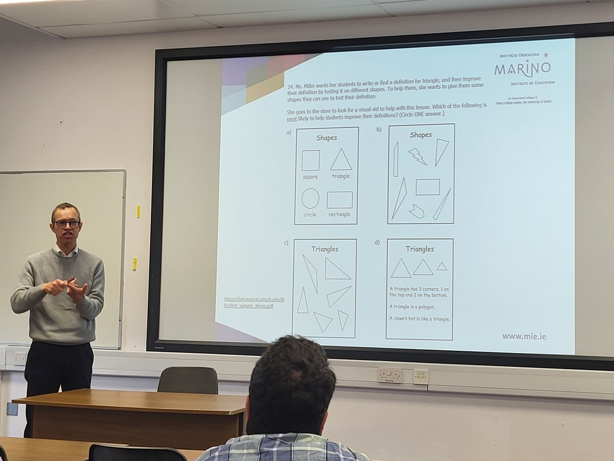 CASTeL_DCU's tweet photo. @HamsaVenkat, @Insideed, @grimesp3, Stephen Quirke &amp; @lbharbison presenting their symposium -Mathematical Knowledge for Teaching: Baseline insights in the Irish ITE context. Thought provoking ideas, especially in time of significant curricular change in Ireland @DCU_IoE @NCCAie https://t.co/8A2kvo9uog