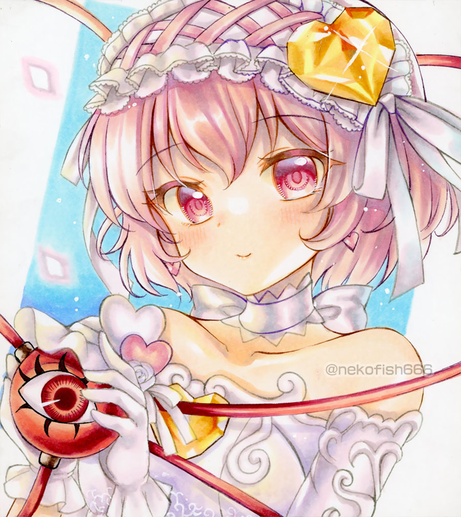 古明地さとり 「#アナログ画 #東方project#古明地さとり 」|ねこ魚のイラスト