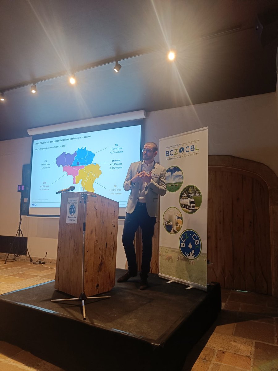 Nos orateurs de <a href="/NielsenIQ/">NIQ</a> ont analysé le marché de l'alimentation. Le prix des FMCG (produits de grande consommation) +10%, le volume -1,7 %. Pour les produits laitiers, l'augmentation des prix a été plus importante (14,3 %) et la baisse des volumes a été limitée à 0,2 %.