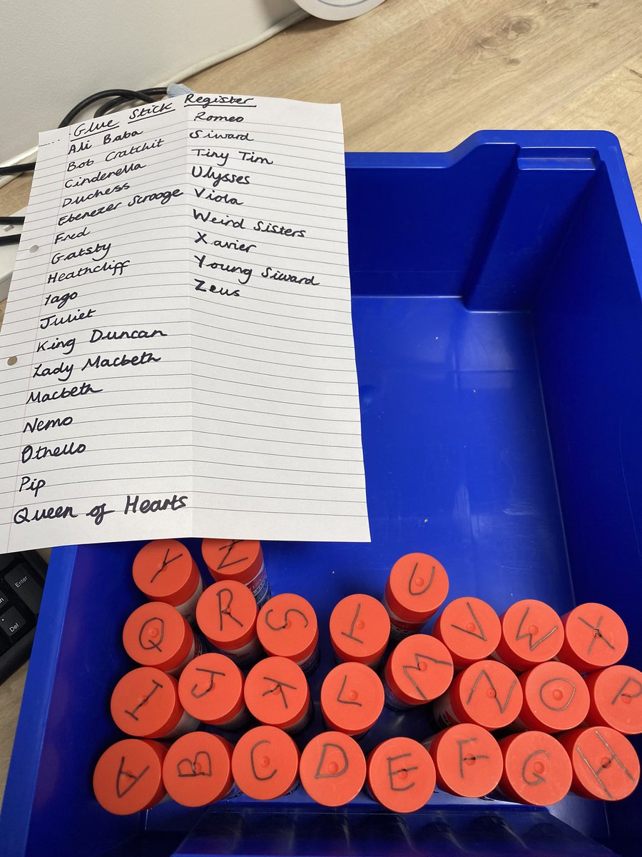 In the interest of saving glue sticks! Idea stolen from my 2ic 🦸‍♀️