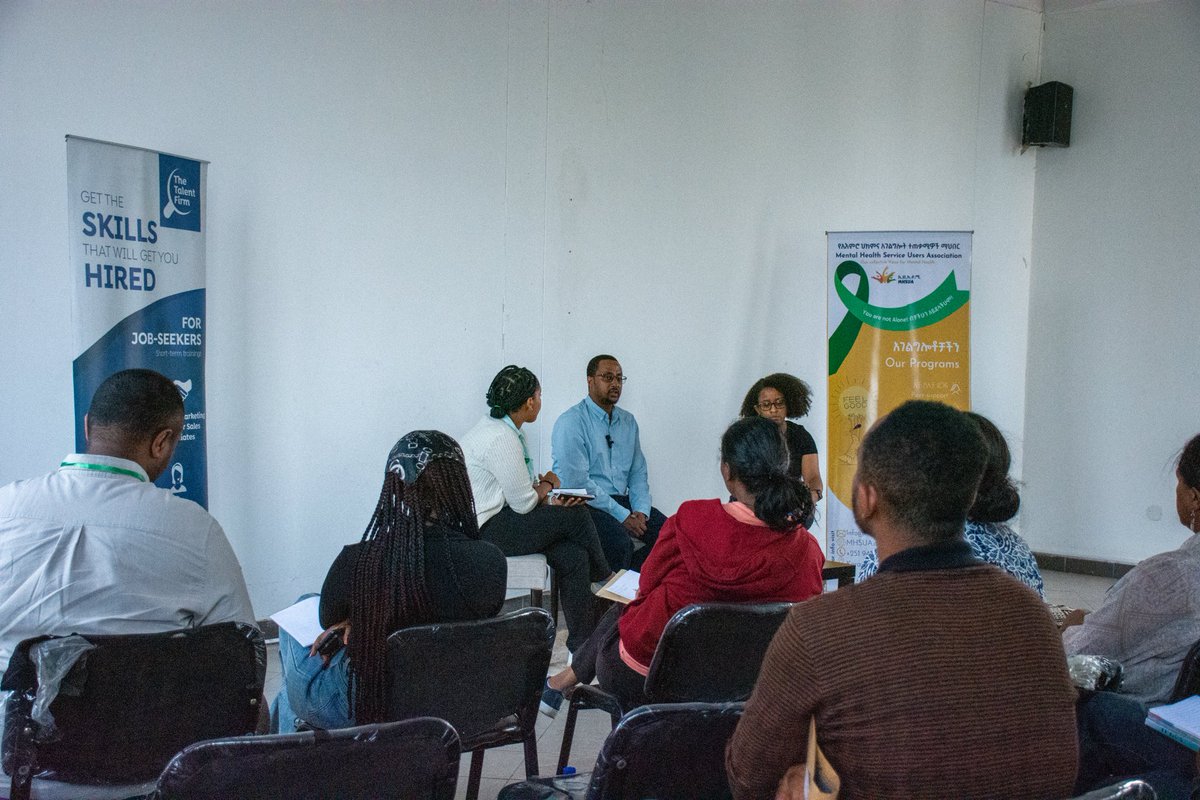 UsersMental's tweet photo. Snapshots from our 'Take a Moment' panel event, where Henok Hailu and Dr. Azeb Asaminew shared their invaluable insights on mental health. Hosted by the Mental Health Service Users Association. #MentalHealthMatters #TakeAMoment #HenokHailu #DrAzebAsaminew #MHSupport #Community https://t.co/dcxaMjYiYC