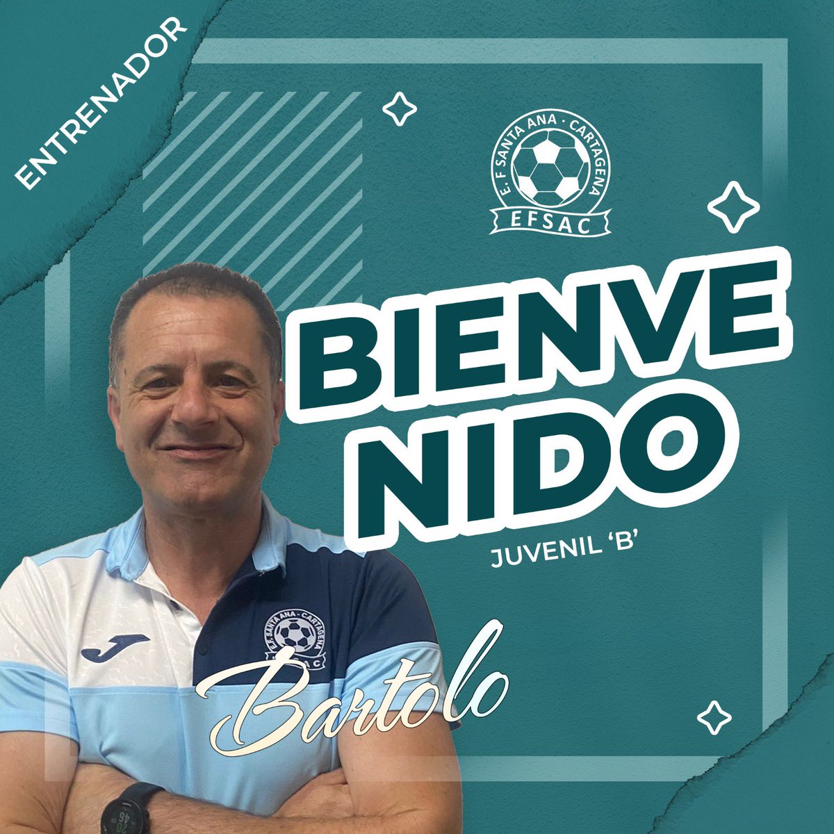 /JUVENIL SEGUNDA FEDERADO/
Os presentamos a Bartolo, el nuevo entrenador que llega a la escuela para llevar este año al Juvenil de Segunda Federado. Donde seguro que con su experiencia en los diferentes clubes y en los banquillos que ha estado le servirá de ayuda a los nuestros!!
