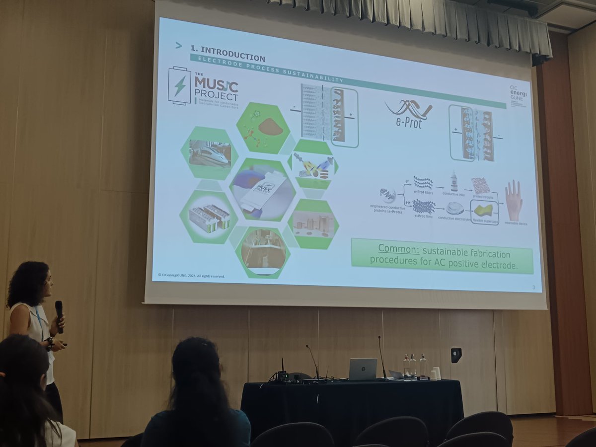 eProt FET Open Project (@eprot_project) on Twitter photo 💡Dr. Maria Arnaiz, <a href="/energigune_brta/">CIC energiGUNE</a>, presented an oral contribution "Towards sustainable and high-performance electrode fabrication for electrochemical capacitors" at the International Society of Electrochemistry Meeting in Stresa, Italy!
🎉Winning best oral presentation!🎉 💡Dr. Maria Arnaiz, <a href="/energigune_brta/">CIC energiGUNE</a>, presented an oral contribution "Towards sustainable and high-performance electrode fabrication for electrochemical capacitors" at the International Society of Electrochemistry Meeting in Stresa, Italy!
🎉Winning best oral presentation!🎉
