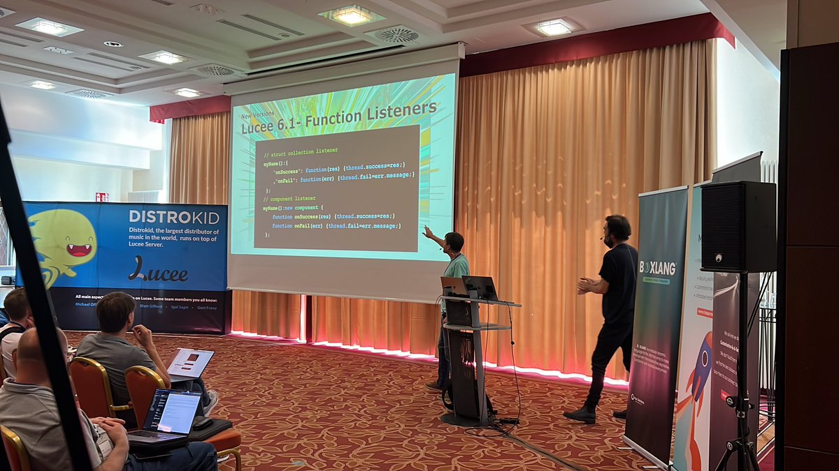 lucee_server's tweet image. Having a blast at #CFCamp this year! 🎉 We showcased Lucee 6.1 and shared the roadmap for 6.2 and 7.0 at @cf_camp. With the focus on enhancing the language, improving documentation, and better deployment 🚀 #CFML #Lucee #DevCommunity   #coldfusion #webdev