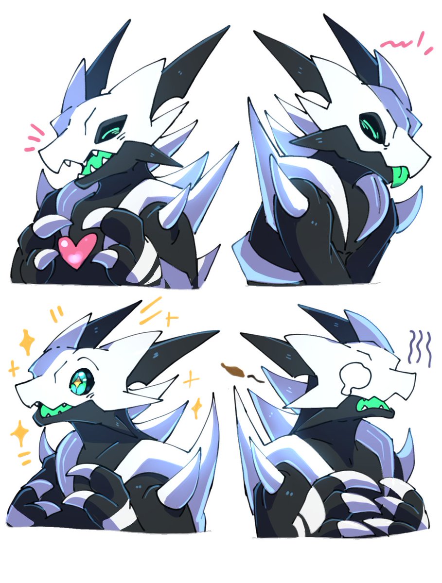 Matrixdragonn's tweet photo. 4 expressions/emotes Kofi comm for @KotsuFukkatsu https://t.co/KICuhOhPqO