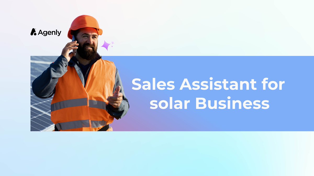 AgenlyAi's tweet photo. Home Service businesses, like Plumbers, Carpenters, &amp; Solar, 𝗺𝗶𝘀𝘀 𝗼𝘃𝗲𝗿 𝟮𝟳% ���𝗳 𝗰𝗮𝗹𝗹𝘀.⚒️

Watch how we solve this problem! 🎥https://t.co/f4yLuq3FRK

#customersupport #outsourcing #BPO #CX #Customerservice #automation #ai #SalesAutomation #Sale #Homeservice #Solar https://t.co/UWCK9It85V