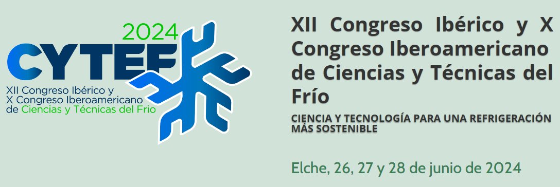 ¿Aun no te has inscrito en el congreso de ciencias y técnicas del #frío para una refrigeración más #sostenible ♻️? Si quieres enterarte de las últimas novedades de este gran reto, ¡apúntate en cytef2024.umh.es!

📍Elche
🗓️26 a 28 de junio
🤝<a href="/I3E_UMH/">Instituto de Investigación en Ingeniería I3E - UMH</a>, SECYTEF, <a href="/IIFIIR/">IIFIIR</a>