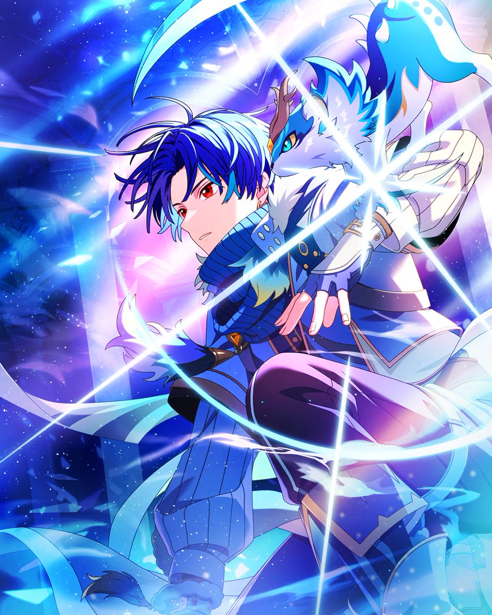 フルカードイラスト 《霜刃宿す獣と疾風のカウリス》 SSR【炯眼