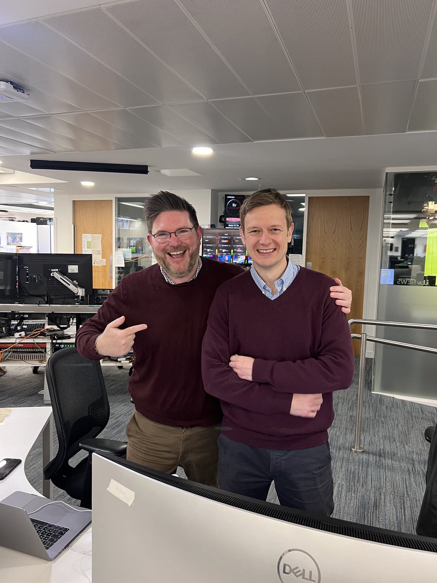 EXCLUSIVE: The new <a href="/ITVWales/">ITV Wales News</a> staff uniform is unveiled <a href="/RichardITVWales/">Richard Morgan</a> 😂