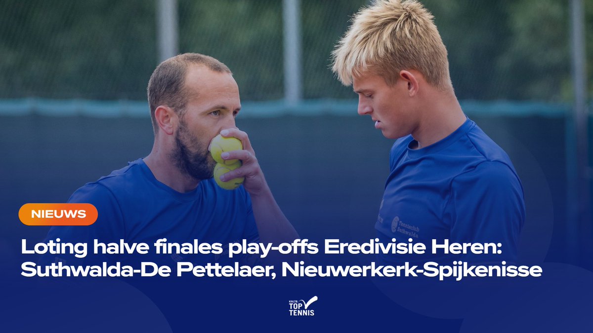 Vier ploegen strijden op het tennispark van HLTC Leimonias om de titel in de Eredivisie Heren. #toptennis #knltb. Bekijk de wedstrijden zaterdag en zondag vanaf 12.00 uur via KNLTB.tv/Eredivisie-Her… of volg het met live-scores via toptennis.tennis.nl/eredivisie-her…..