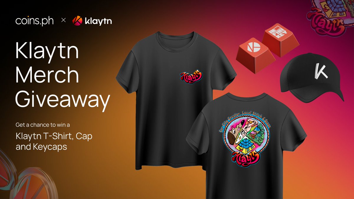 coinsph's tweet image. 🎊 Win Official @klaytn_official Merch! 👕🧢

1️⃣ Follow @coinsph on X and @coinsphacademy on FB
2️⃣ RT &amp;amp; like this post 🔄❤️
3️⃣ Drop your #CoinsPH User ID in the comments/replies

*Ensure your Coins account is identity verified!

40 WINNERS TOTAL:
20 winners get a Shirt, Cap and…