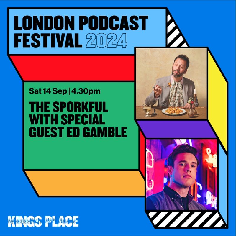 London Podcast Festival (@londonpodfest) on Twitter photo 📢JUST ANNOUNCED📢 <a href="/EdGambleComedy/">Ed Gamble</a> of <a href="/OffMenuOfficial/">Off Menu with Ed Gamble and James Acaster</a> will join Dan Pashman as very special guest for <a href="/TheSporkful/">Dan Pashman isn't on here anymore</a>. British and American foodies and eaters UNITE 🤝🍴
#LondonPodFest
🎟️kingsplace.co.uk/whats-on/words… 📢JUST ANNOUNCED📢 <a href="/EdGambleComedy/">Ed Gamble</a> of <a href="/OffMenuOfficial/">Off Menu with Ed Gamble and James Acaster</a> will join Dan Pashman as very special guest for <a href="/TheSporkful/">Dan Pashman isn't on here anymore</a>. British and American foodies and eaters UNITE 🤝🍴
#LondonPodFest
🎟️kingsplace.co.uk/whats-on/words…