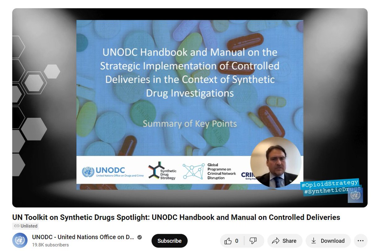 UNODC Synthetic Drug Strategy tweet media