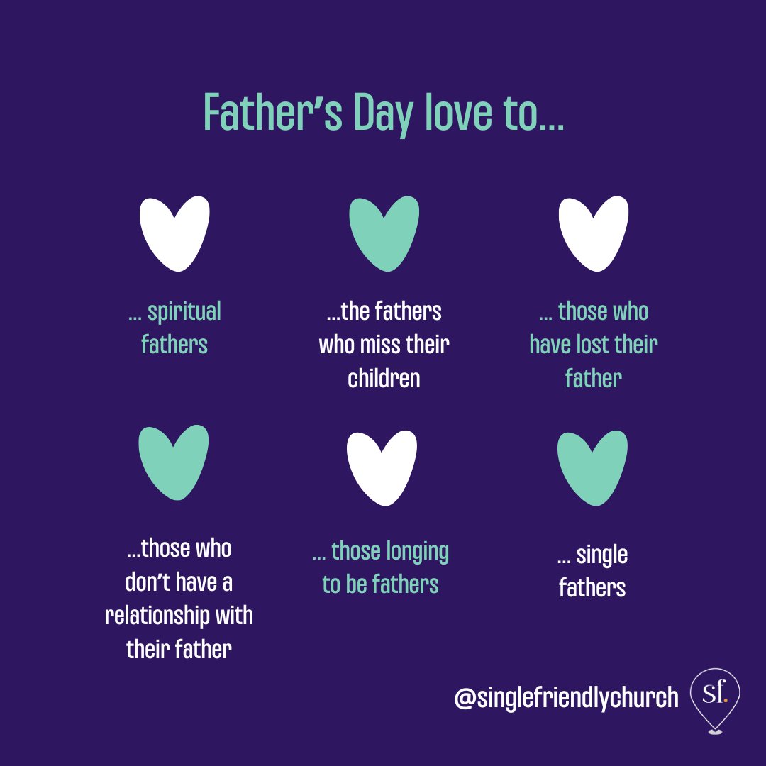 singlefriendlyc's tweet photo. Father's Day can be a difficult one to navigate for some, so whatever this day brings up for you, know that you are loved, seen and not alone.
#SingleFriendlyChurchNetwork #FathersDay #SingleFriendlyChurch #SingleDad #SingleFriendly https://t.co/kpoI3JTkKC