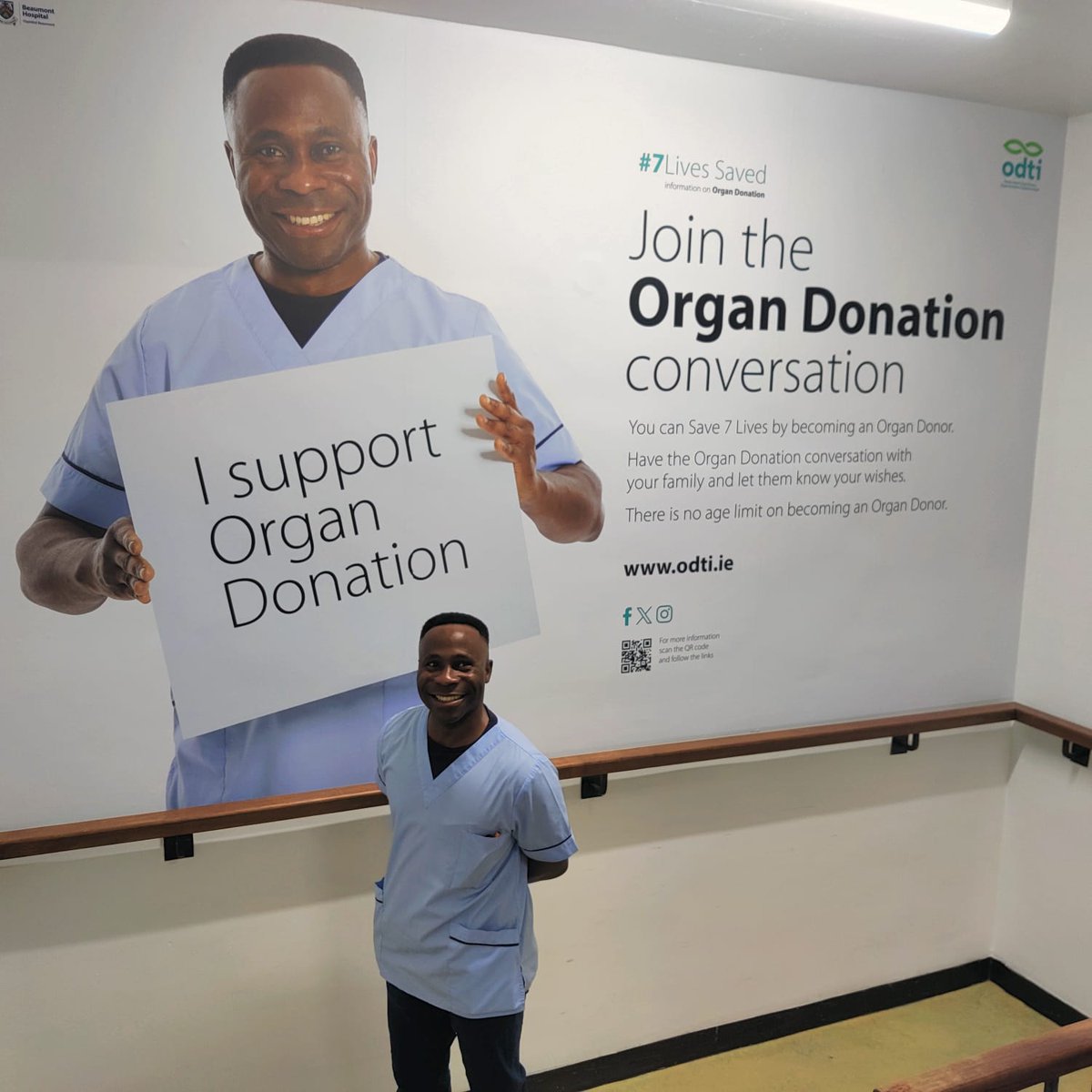 Beaumont ICU Nursing (@beaumonticu_rgn) on Twitter photo Delighted our ICU unit is represented by CNM2 Ola in the join the organ donation conversation campaign. New posters were placed in the hospital this week with the help of CNM3 Karen Healy <a href="/odti_irl/">Organ Donation Transplant Ireland</a> <a href="/MagnetBeaumont/">BeaumonthospitalQ&I</a> <a href="/NdigginNiamh/">Niamh Shields</a> Delighted our ICU unit is represented by CNM2 Ola in the join the organ donation conversation campaign. New posters were placed in the hospital this week with the help of CNM3 Karen Healy <a href="/odti_irl/">Organ Donation Transplant Ireland</a> <a href="/MagnetBeaumont/">BeaumonthospitalQ&I</a> <a href="/NdigginNiamh/">Niamh Shields</a>