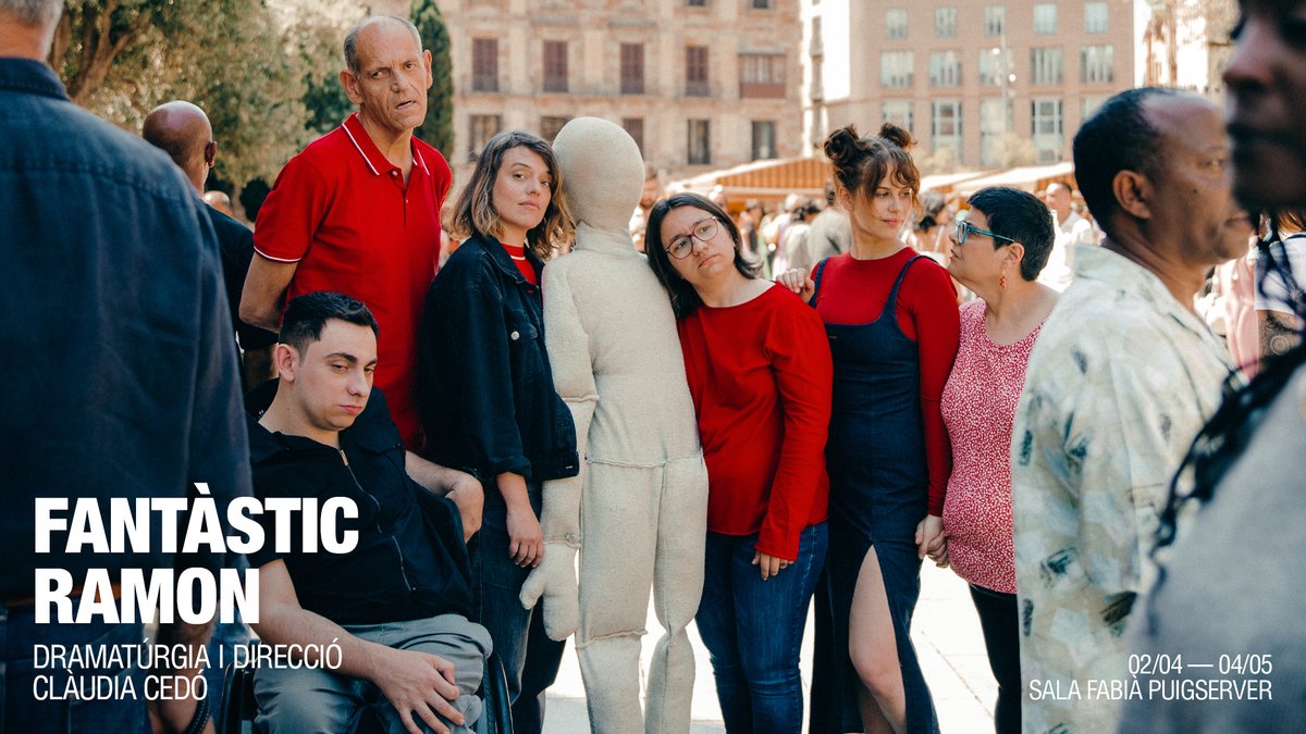 @Les_Impuxibles @pmessiez <a href="/temporadaalta/">Temporada Alta</a> <a href="/teatroabadia/">Teatro de La Abadía</a> <a href="/juditcmascaro/">judit colomer</a> <a href="/barcopirataorg/">Barco Pirata</a> <a href="/TeatrStudio/">Teatr Studio</a> <a href="/grecfestivalbcn/">Grec Festival Bcn</a> <a href="/labrutal/">La Brutal</a> <a href="/David_Selvas/">David Selvas</a> <a href="/PolicarpLopez/">Pol López</a> <a href="/triennalemilano/">Triennale Milano</a> <a href="/LaVeronal/">La Veronal</a> <a href="/TEMPORADA_ALTA/">TAG</a> <a href="/FestOtono/">Festival de Otoño ◾️ Comunidad de Madrid</a> <a href="/gestindi/">Indi Gest</a> <a href="/Calderoncomplot/">Gabriel Calderon</a> @martapazoss <a href="/ComediaNacional/">Comedia Nacional</a> @SergiTorrecilla <a href="/TeatroEspanol/">Teatro Español</a> <a href="/JuanDiegoBotto/">Juan Diego Botto</a> <a href="/PerisMencheta/">Peris-Mencheta</a> <a href="/JMMestres/">Josep Maria Mestres</a> <a href="/CarlosCuevas44/">Carlos Cuevas</a> <a href="/institutteatre/">Institut del Teatre</a> <a href="/diba/">Diputació de Barcelona</a> @GorinaAlicia <a href="/DansaMetropol_/">Dansa Metropolitana</a> Actors amb i sense diversitat funcional tornen a pujar a l’escenari per explicar-nos junts aquesta història. #FantàsticRamonLliure, de Clàudia Cedó, a la #SalaFabiàPuigserver.

Un espectacle d'#ÀnimaLliure, un projecte amb l'aliança de la <a href="/FBSabadell/">Fundación Banco Sabadell</a>. 

🔗teatrelliure.com/ca/fantastic-r…