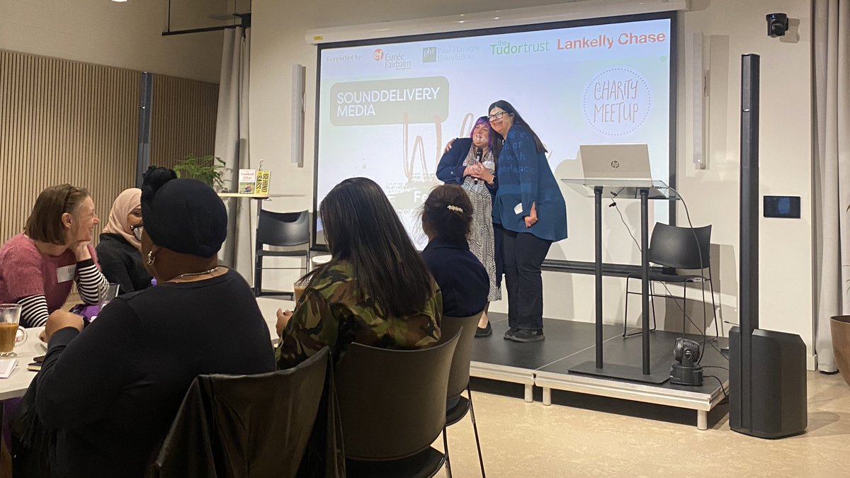 The #SDMFoL <a href="/Charity_Meetup/">Charity Meetup</a> is off to an electric start, so many great people in the room looking to meet new connections in person and hear from our special guest speakers. Thank you <a href="/Impacthublondon/">Impact Hub London</a> for hosting us!