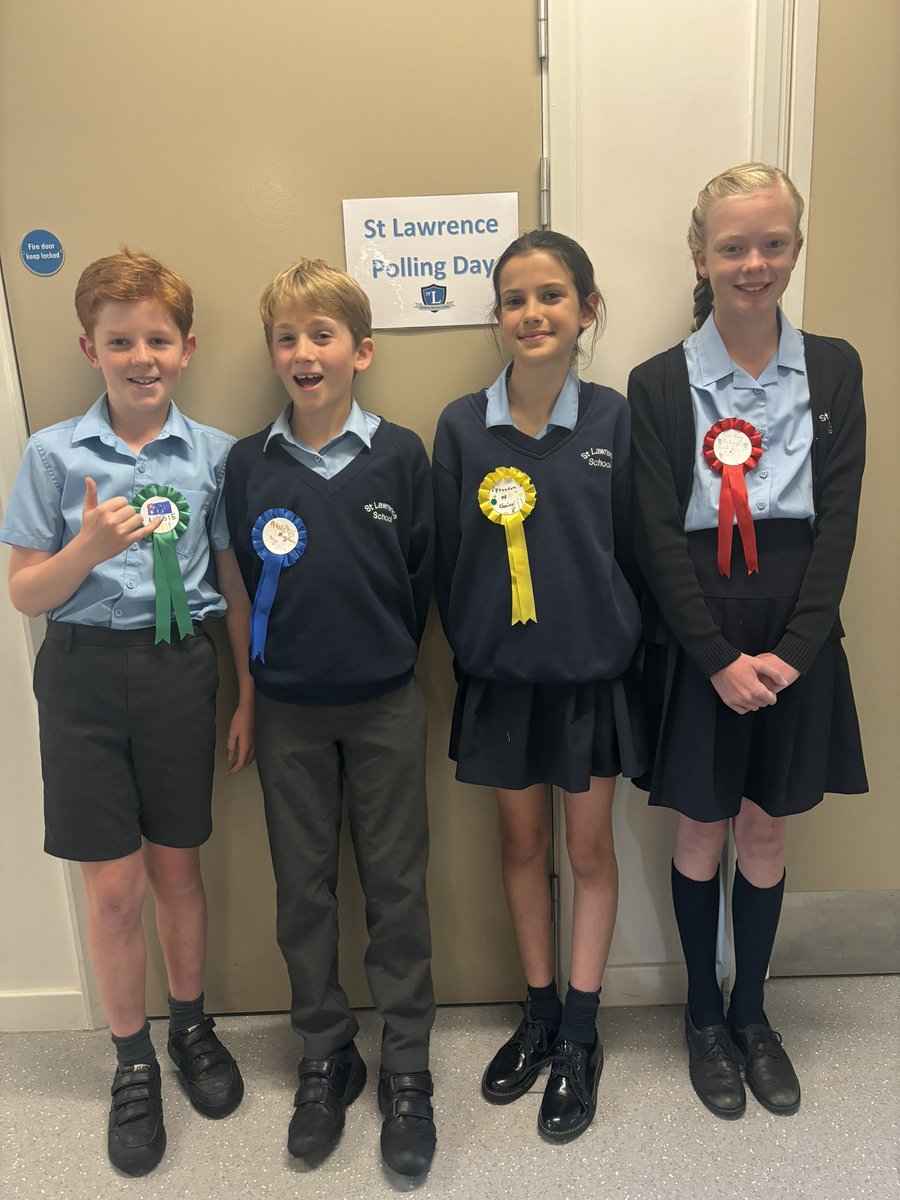 Good luck to our four children going for Head Teacher for the Day 👏