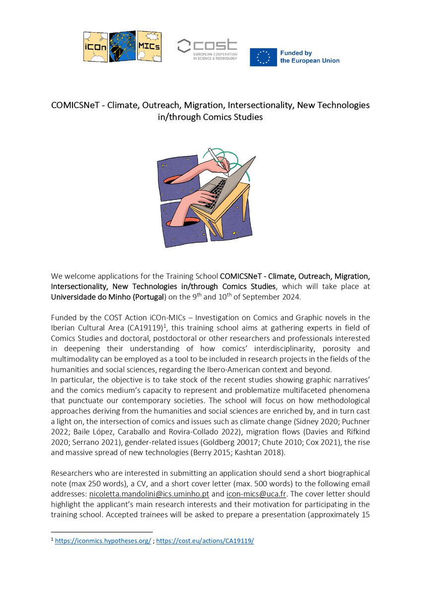 iCOn-MICS EU COST Action - CA19119 tweet media