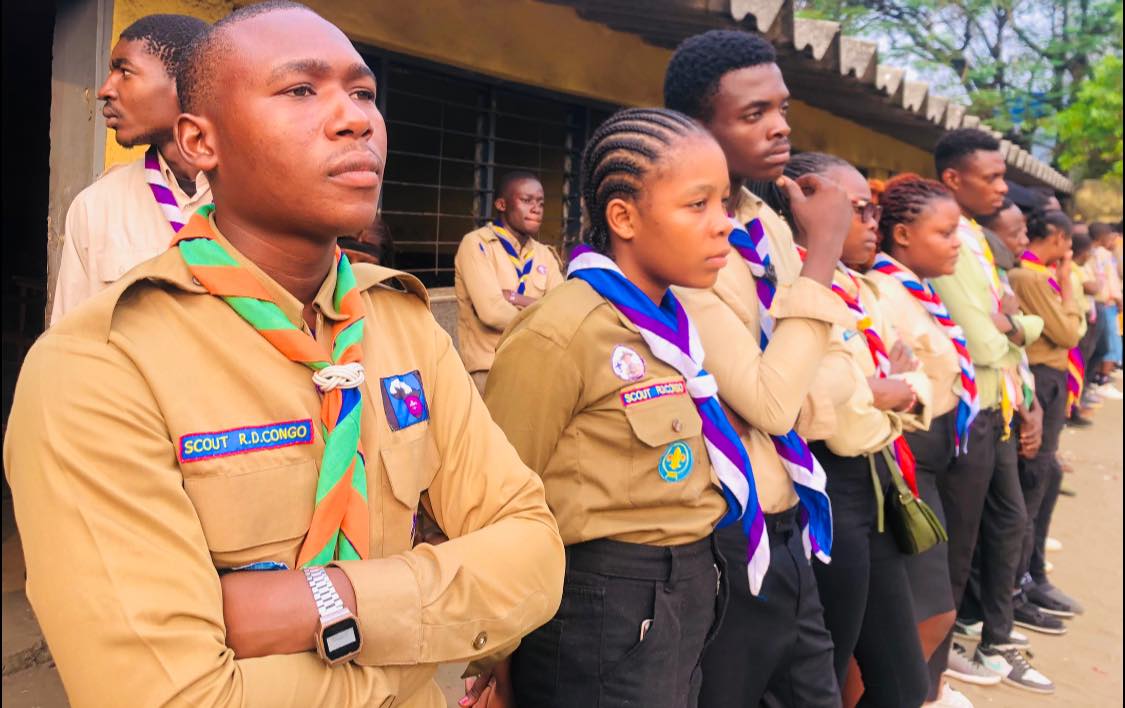 ScoutKinOuest's tweet photo. L'encadrement de la Jeunesse est une passion pour nous. Sans appui de l'Etat RDC nous nous efforçons de faire de notre mieux  pour épargner cette jeunesse des maux qui rongent notre sté @Presidence_RDC-@SuminwaJudith-@Didiertenge1-@VitalKamerhe1-@Ayeganagato_N1-@choixdupeupl https://t.co/Xt0qh46Xqz