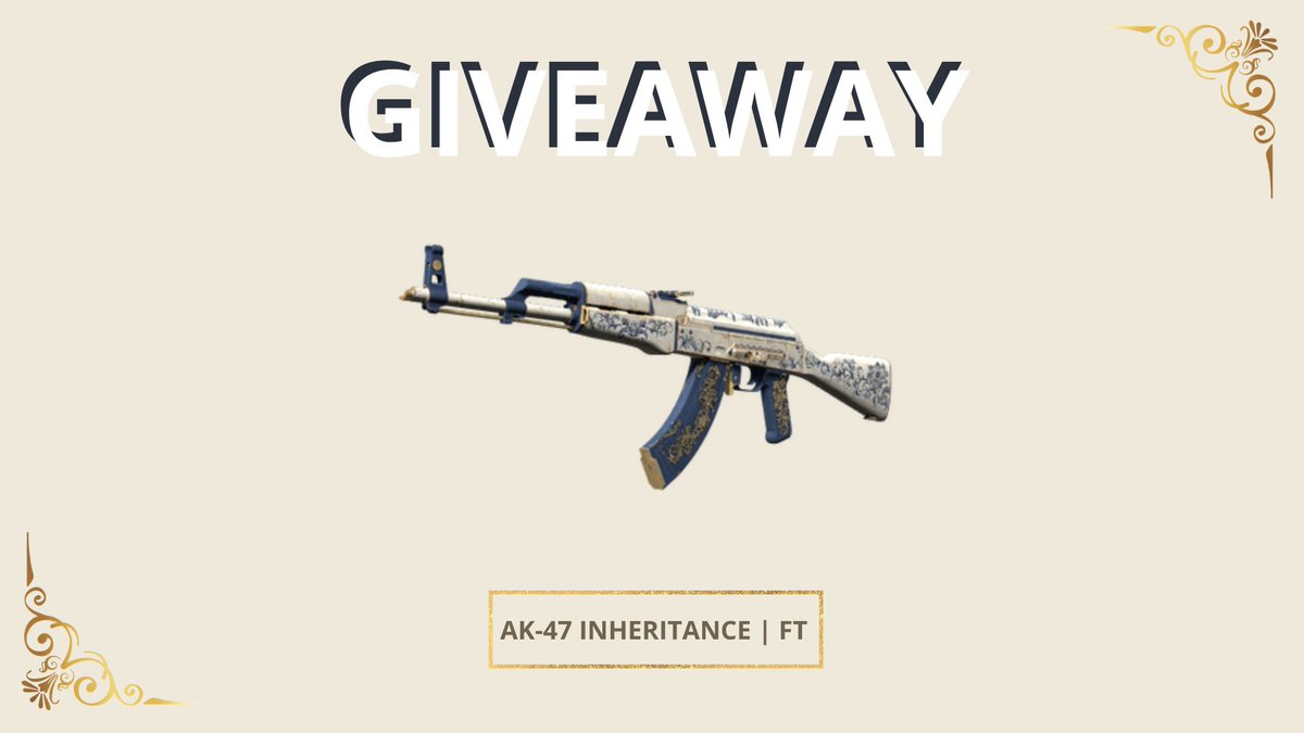Minaleyy_CS2's tweet image. 📢GIVEAWAY📢
Je vous fais gagner une AK-47 Inheritance | FT ✨
🔹RT & Like le tweet
🔹Follow @Minaleyy_CS2 
TAS le 28/06, good luck !😊