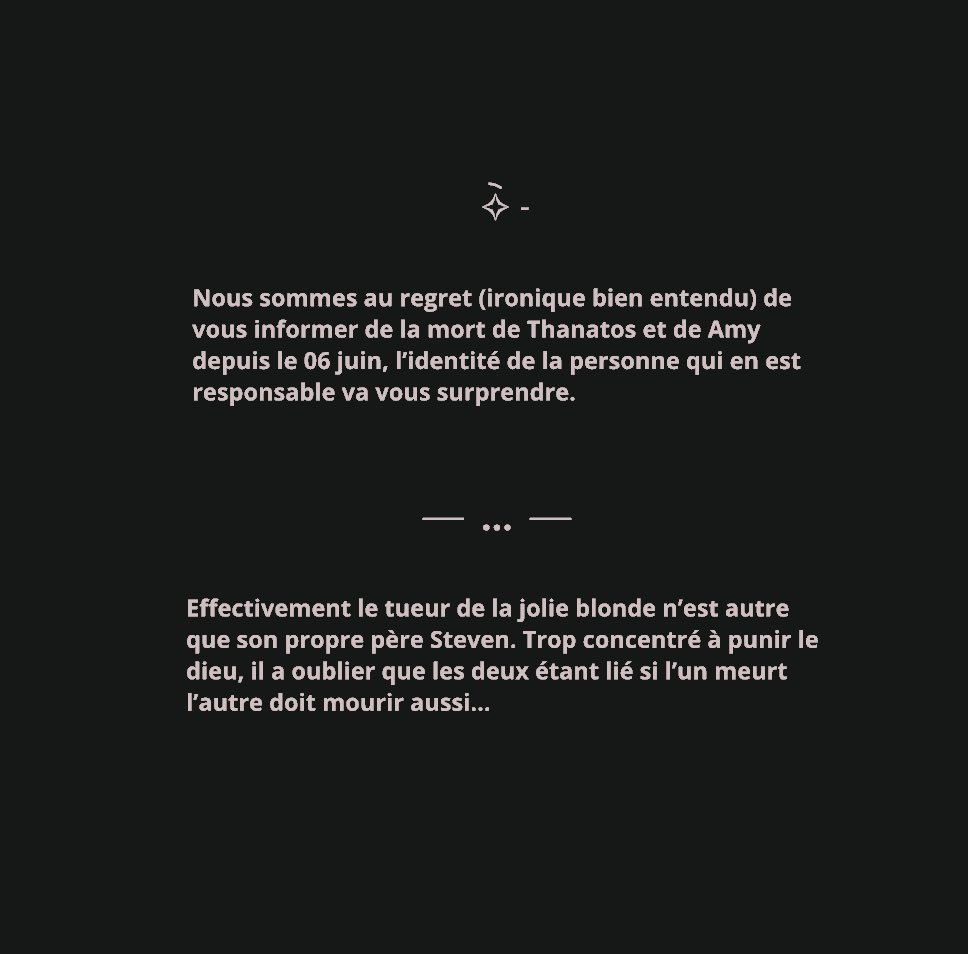 ᅠᅠ   

     (  !!!  )  𝗕𝗥𝗘𝗔𝗞𝗜𝗡𝗚  𝗡𝗘𝗪𝗦
           𝟷𝟺      𝚓𝚞𝚒𝚗          𝟸𝟶𝟸𝟷
      ⎯⎯⎯   𝘗𝘩𝘰𝘦𝘯𝘪𝘹, 𝘈𝘳𝘪𝘻𝘰𝘯𝘢
                            𝓾𝓷𝓲𝓿𝒆𝓻𝓼 𝟐𝟕

ᅠᅠ    

     𝘿𝙀𝙐𝙓 𝙈𝙊𝙍𝙏𝙎 𝙋𝙊𝙐𝙍 𝙇𝙀 𝙋𝙍𝙄𝙓 𝘿'𝙐𝙉𝙀...

ᅠ