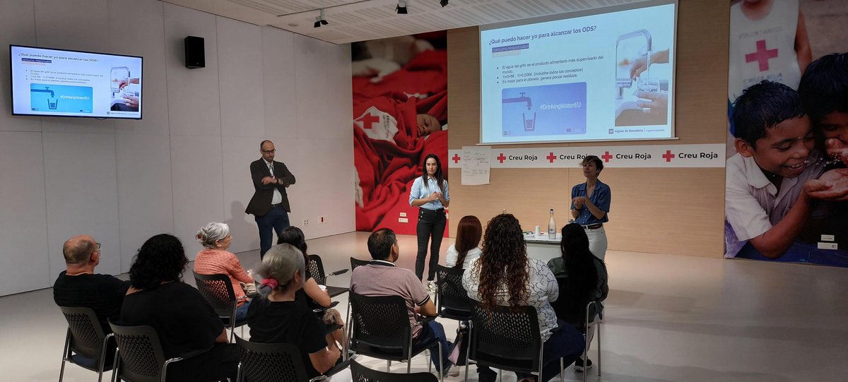 OcupacioCR's tweet image. Voluntariat corporatiu de la mà d’@aiguesbcnclient en el marc del #ProgramaONA!

Ens vam submergir en temes com: l&apos;estalvi d&apos;aigua, tècniques per reduir el consum a la llar i identificació de fuites i malbarataments.

Vam connectar amb la comunitat i promoure la sostenibilitat.