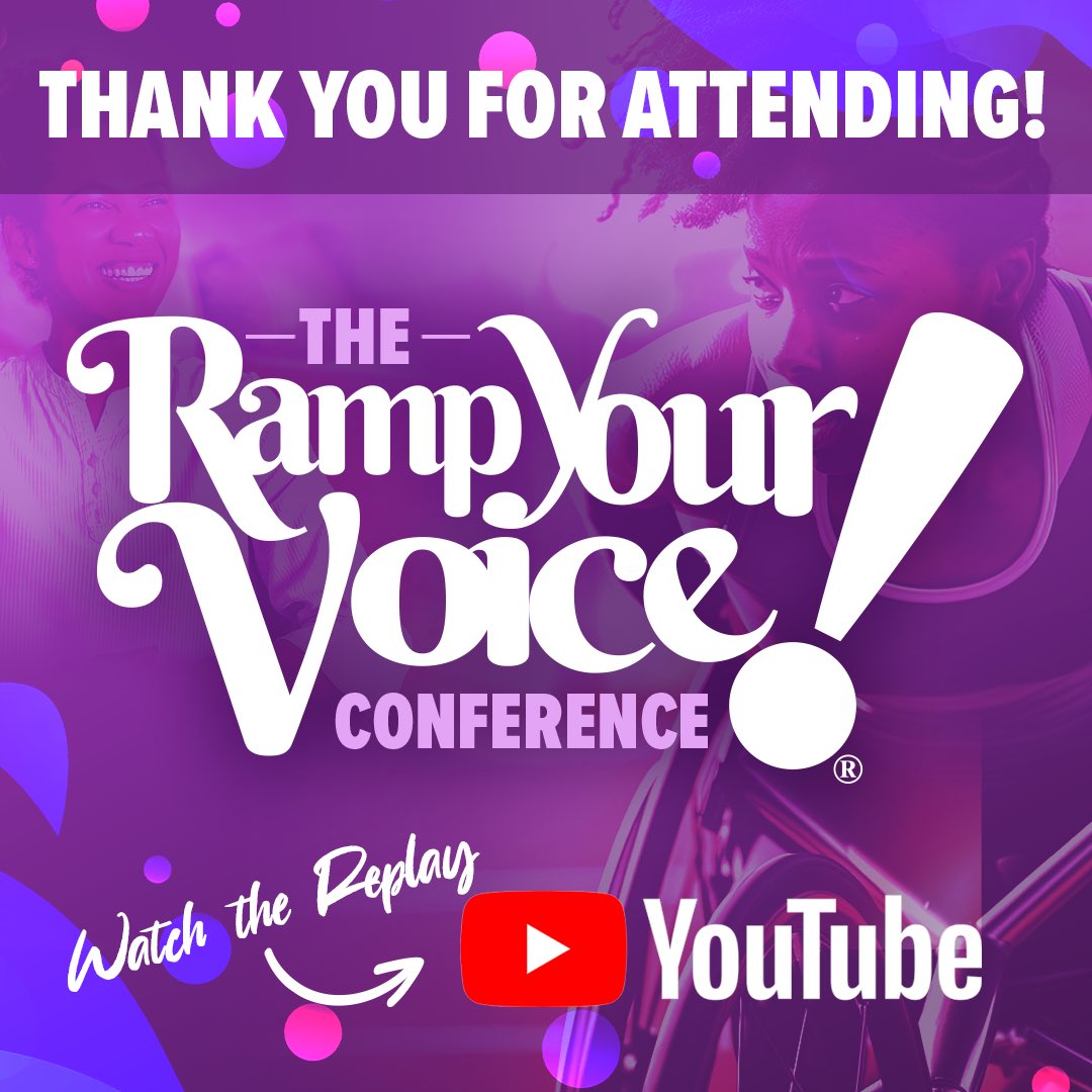 Vilissa Thompson (@vilissathompson) on Twitter photo It has been a week since the <a href="/RampYourVoice/">Ramp Your Voice!</a>! Conference premiered!
Have you watched it? If not, tune in for the replay!!
youtube.com/live/FObBGEbO0…
#RYVConf2024
#Disability
#DisabledVoices
#BlackDisabledVoices It has been a week since the <a href="/RampYourVoice/">Ramp Your Voice!</a>! Conference premiered!
Have you watched it? If not, tune in for the replay!!
youtube.com/live/FObBGEbO0…
#RYVConf2024
#Disability
#DisabledVoices
#BlackDisabledVoices