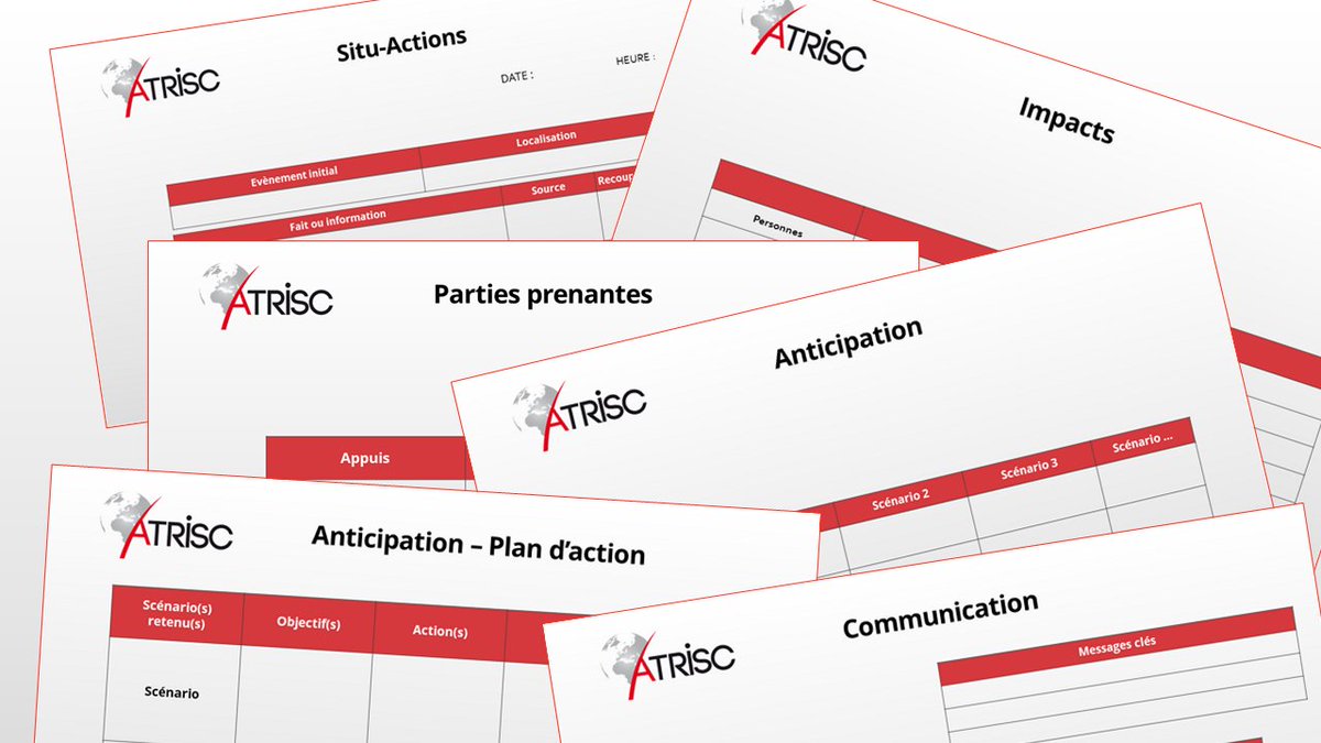 Pour gérer une crise, il y a une méthode … 👇

Elle s’appelle SIPAAC©, et a été développée par l’équipe d’ATRISC.

Complémentaire aux plans d’urgence et POI, elle structure la compréhension des situations incertaines et complexes. 💡