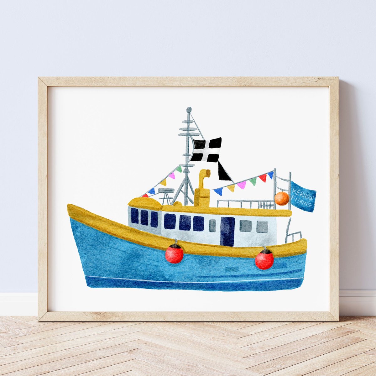 Cornish Fishing Boat Art Print #artprintsforsale #cornwallartist 

sarahwillustration.etsy.com/listing/174680…