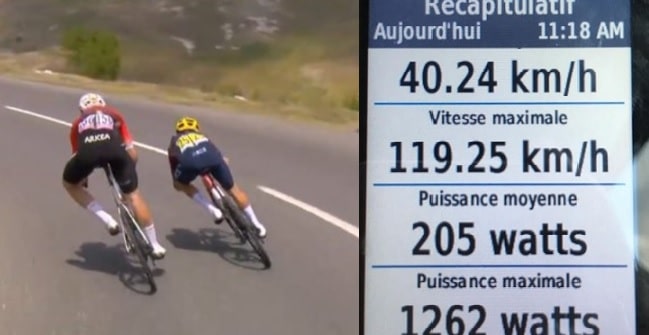 RuedaPedal's tweet photo. "Las bicis del World Tour son cohetes, yo he llegado a bajar a 120 km/h en el Tour de Suiza, eso es como ir con una moto a 350" Philippe Gilbert, explica que las bicis de ahora lleva a los ciclistas a jugársela en los descensos a velocidades de vértigo.😱 https://t.co/xIPlTfYx7p https://t.co/yVGrfEh8qw