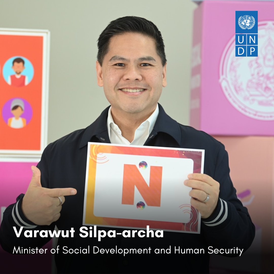 UNDPThailand's tweet photo. 🌈To celebrate #PrideMonth this year, @UNDP Thailand and our partners join hands for #InclusioninAction
.
Starting with “N” #Normalization, embracing diversity #LGBTI 🏳️🌈✨ "Social Inclusion = Leave No One Behind" Minister of @MsocietySocial
.
Stay tuned from #InclusioninMotion. https://t.co/6NKhmX2bMd