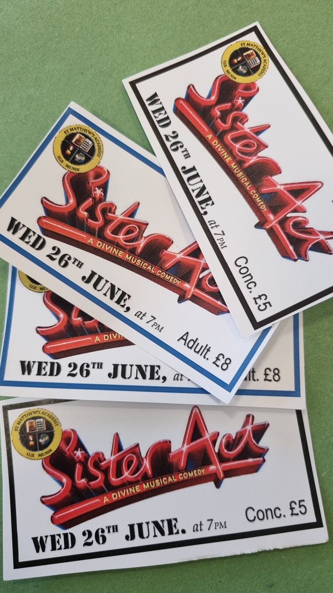Looking forward to the <a href="/StMatthewsAc/">St Matthew's Academy</a> school show next week! 🎤🎶💃🕺