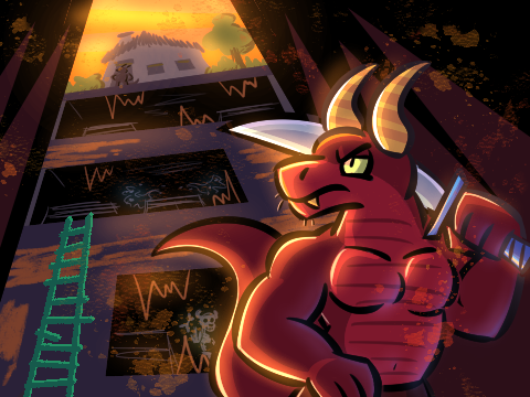 space_salaman's tweet photo. A while ago I made a game with @/NoodleDood1e and @msevenrk if you wanna try it too— to heck and back!! Turn based strategy game, if you'd like to give it a try.  I enjoy this style of cutscene I made for it :}

https://t.co/JqaIQlXZ1P https://t.co/oT7KGlHIzr