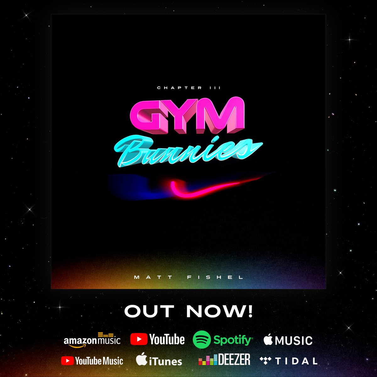 It’s #GymBunnies day!!🥳🏋️‍♂️🐰💪🏼✨Out now &amp; available everywhere!👉ffm.to/gymbunnies

A song in 4 parts, this one was conceived across several years, on treadmills &amp; elliptical trainers, &amp; I’m beyond excited to finally share it with you! More here: instagram.com/p/C8MWULhtPWd/