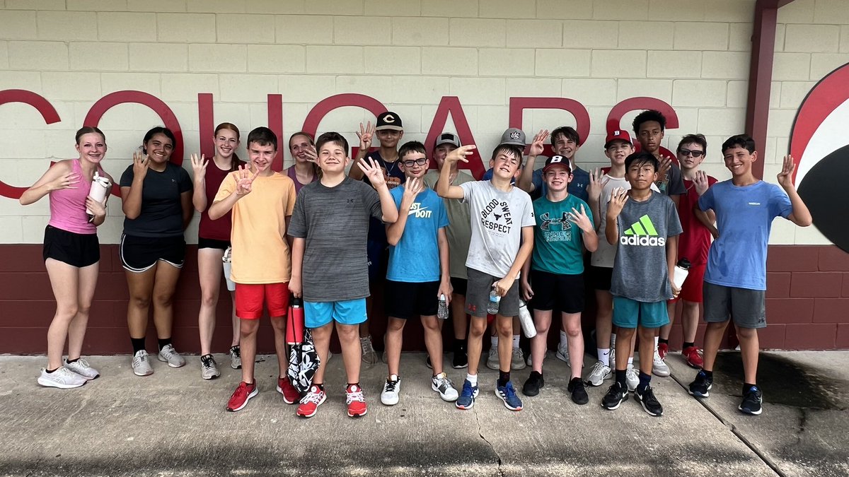 Everyone can find a reason why not; we are looking for the ones that find a reason why to…

Fight for F.A.M.I.L.Y.!!!

These Cougars and Cougarettes had perfect attendance for the 1st week of Performance Camp!  Continue to build! #commited