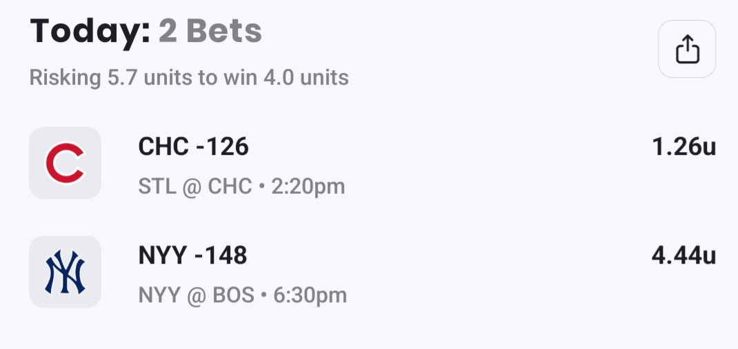 SharpPicksPHD's tweet image. Wanted to get yankees out. Could see line getting worse. 3 unit max for me