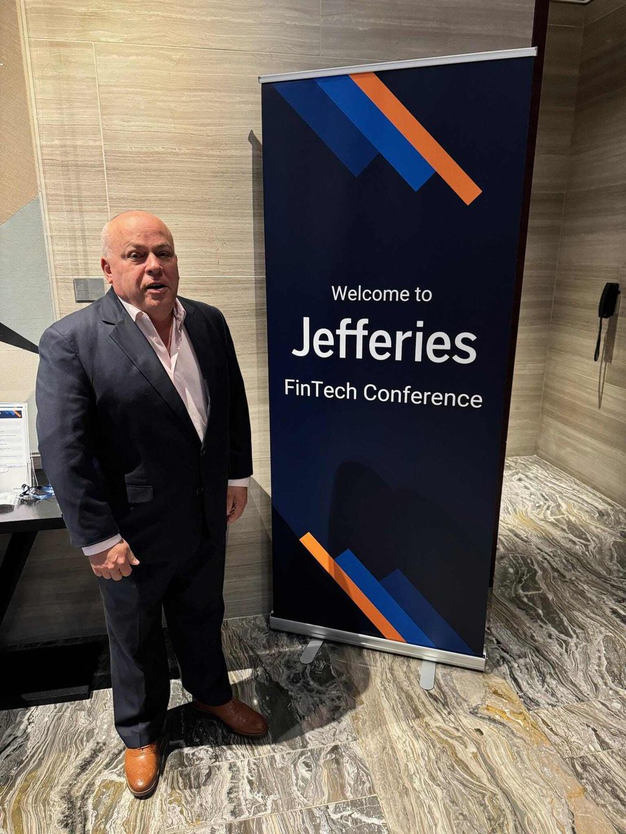 usioinc's tweet photo. Louis Hoch, Usio’s CEO, attended the prestigious FinTech conference held by Jefferies Investment Bank and met with potential and existing Usio shareholders. https://t.co/TidyQZatCD