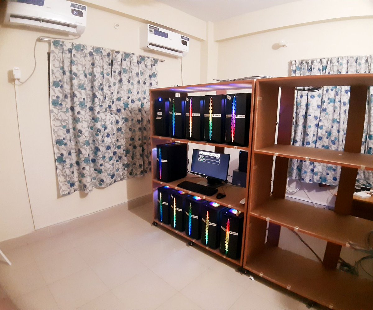 tsaha's tweet image. Got ourselves a little Harvester cluster at .@AppsCodeHQ ! #baremetal #kubernetes #cloudfree